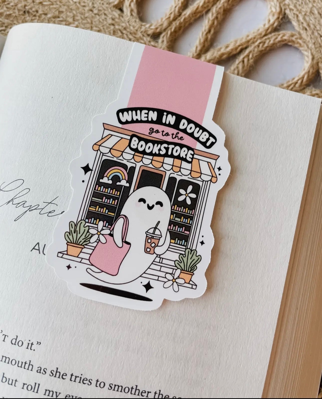 Ghost book store - magnetic bookmark