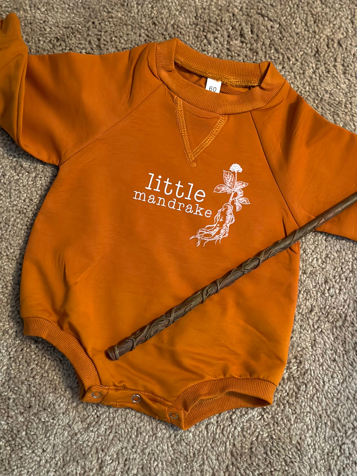 Baby mandrake onesie