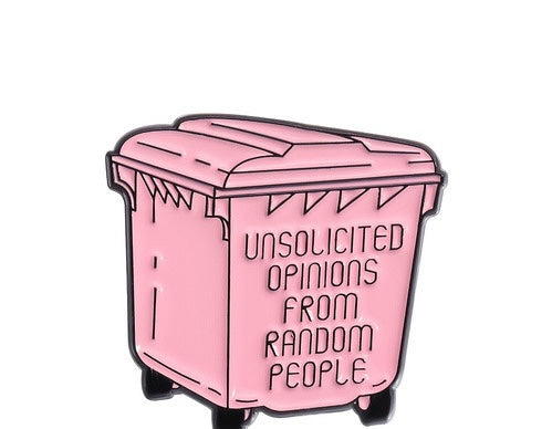 Opinions enamel pin